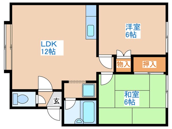 シャルマンⅡの物件間取画像